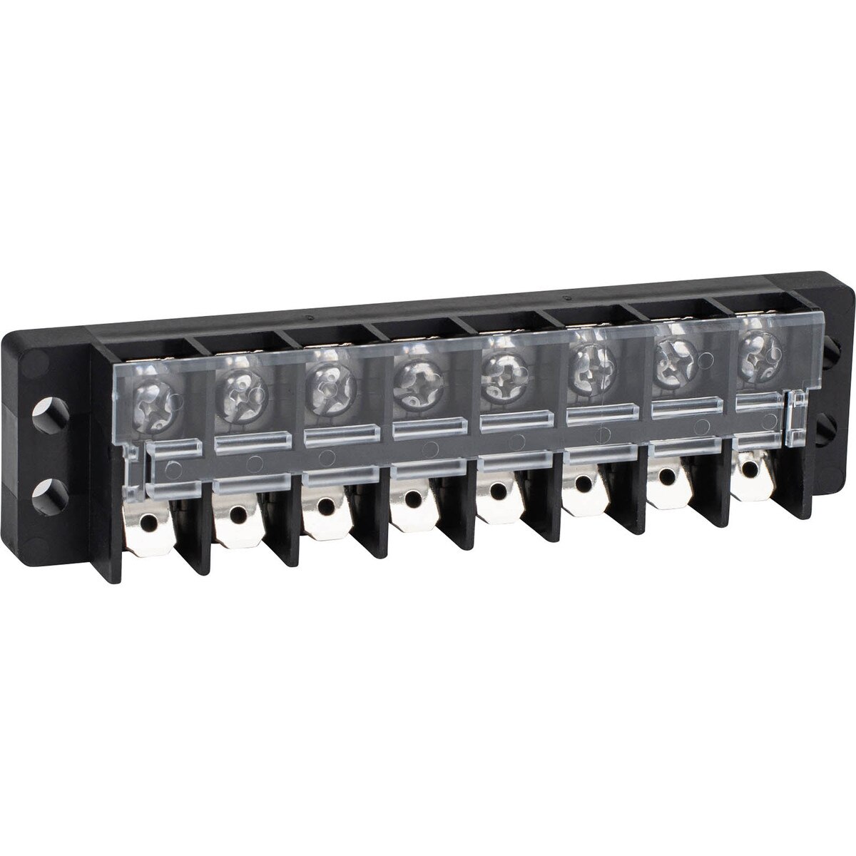 Terminal Strip 8Pole 20A Half Screws and Half Male Quick Disconnect